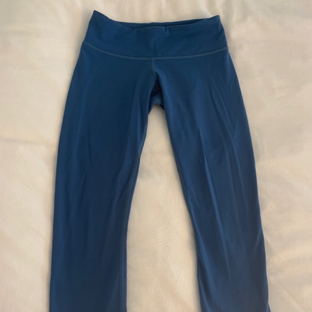 Lulu lemon cropped blueish teal yoga pants